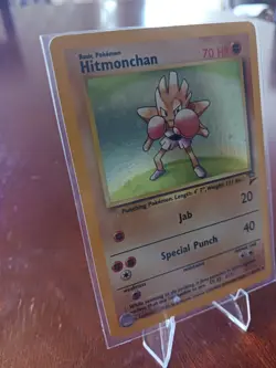 Pokemon Hitmonchan 8/130 Base Set 2 Hologrphic. Mint/NM never played. - Image 3