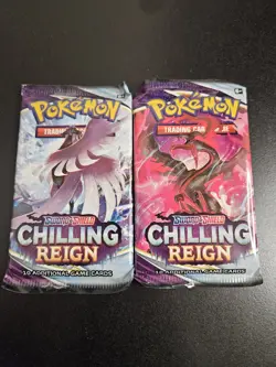 Pokemon TCG Sword & Shield Chilling Reign Booster Pack 2x - Image 1