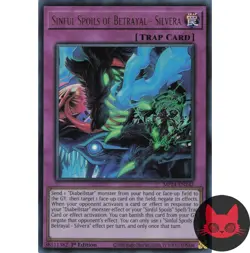 Yugioh Sinful Spoils of Betrayal - Silvera MP24-EN242 Ultra Rare 1st Edition NM - Image 1