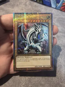 Yugioh Blue-Eyes White Dragon RA03-EN079 QCR 1st Edition NM - Image 1