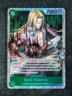 2024 One Piece BASIL HAWKINS #OP07-029 500 Years in the Future Super Rare ENG - Image 1