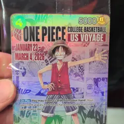 Namco Monkey.D.Luffy P-055 One Piece Promo Holo Card 5000 Power 2026 - Image 1