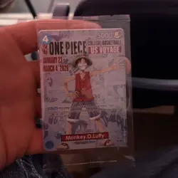 One Piece Monkey D. Luffy US Voyage College Basketball Promo Card SEALED - Image 1