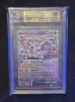 POP 2 💎 BGS 10 Sylveon EX 041/131 STAMPED Prismatic Evolutions Pokemon Card 🔥 - Image 1