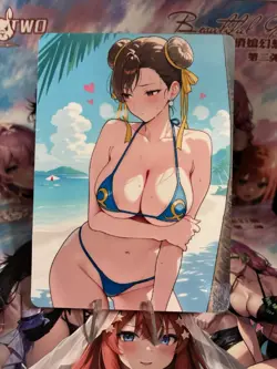 Non-Holo Beautiful Waifu Card Goddess Story CCG Anime Waifu Double Sided - Image 1