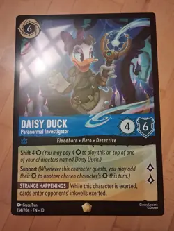 Daisy Duck Paranormal Investigator Lorcana Giant Advertising Promo Card A2 size - Image 1