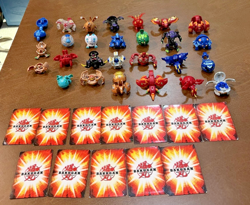 Bakugan Battle Brawlers mixed Lot of 27 Figures with metal cards and case - Image 4