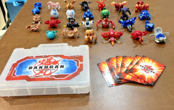 Bakugan Battle Brawlers mixed Lot of 27 Figures with metal cards and case - Image 5