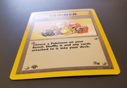 1st Edition Pokemon TCG Fossil Mr. Fuji Trainer #58/62 Uncommon Vintage Card LP - Image 2