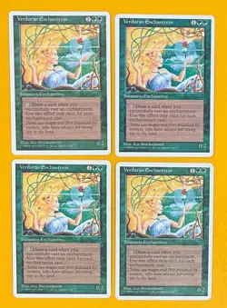 MTG VERDURAN ENCHANTRESS (x4) 4th Edition (OldManMTG 009-878) - Image 1