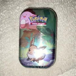Pokemon Eevee & Chansey Mini Tin Sun & Moon 2019 Pokemon TCG Collectible - Image 1