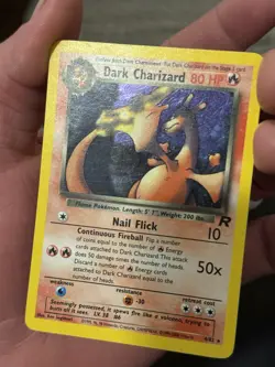 Pokemon TCG Dark Charizard Holo Vintage Rare Card 4/82 Team Rocket Series - Image 3