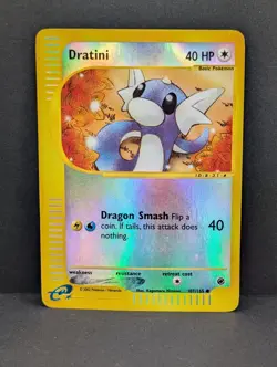 Dratini 107/165 Expedition Base Set Reverse Holo Rare Pokemon TCG Nintendo MP+ - Image 1