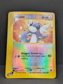 Dratini 107/165 Expedition Base Set Reverse Holo Rare Pokemon TCG Nintendo MP+ - Image 3