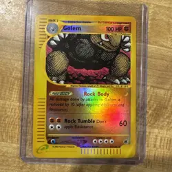 Golem 14/165 Reverse Holo Expedition Set eReader Pokemon TCG NM - Image 1