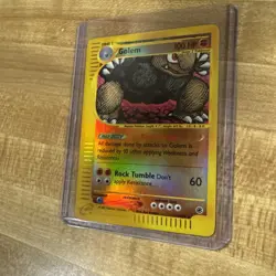 Golem 14/165 Reverse Holo Expedition Set eReader Pokemon TCG NM - Image 3
