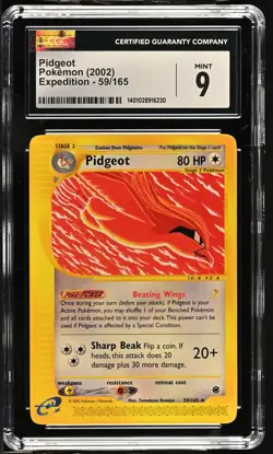 Pidgeot 59/165 Expedition Pokemon CGC 9 Mint - Image 1