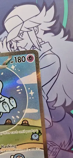Mew ex 232/091 Illustration Rare Paldean Fates Near Mint Pokemon TCG IR Holo - Image 5