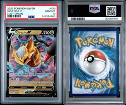 2022 POKEMON SWORD & SHIELD LOST ORIGIN #130 GIRATINA V PSA 10 - Image 3
