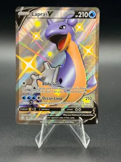 Pokemon Shining Fates: Shiny Vault Lapras V SV110/SV122 NM - Image 1