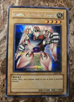 Yu-Gi-Oh! Gamma the Magnet Warrior DOR-003 Duelist of the Roses Ult. Secret Rare - Image 1