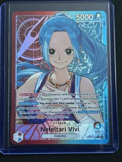 One Piece Heroine’s Edition Extra Booster Nefeltari Vivi EB03-001 Leader Alt Art - Image 1