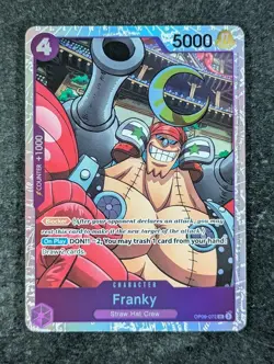 2024 One Piece FRANKY #OP09-072 Emperors in the New World Super Rare English - Image 1