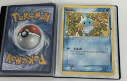 7 Jumbo Pokemon Trading Cards in Binder - Pikachu, Snivy, Torchic, Mudkip, Tepig - Image 5