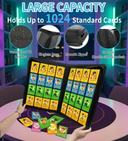 DEQADIC 16 Pocket Card Binder, 1000+ Trading Card Album Folder, Side Loading ... - Image 4