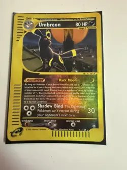 Umbreon Aquapolis Rare Reverse Holo Pokemon Card 80 HP 041/147 English - Image 3
