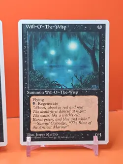 ⚫⚫⚫ (4) 1995 MAGIC The Gathering WILL-O-THE-WISP 4TH EDITION PLAYED ⚫⚫⚫ - Image 5