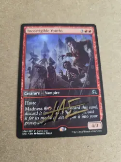 Incorrigible Youths Signed By Jason Engle Magic the Gathering - Image 1