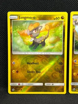 Pokemon Tcg Jangmo-o 75/111 & Hakamo-o 76/111 Crimson Invasion Reverse Holo - Image 2