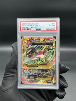 2015 POKEMON XY ANCIENT ORIGINS #98 FULL ART/M RAYQUAZA EX PSA 6 - Image 1