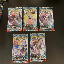 Pokemon TCG: Scarlet & Violet Journey Together 5x Factory Sealed Booster Packs - Image 2