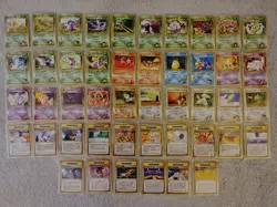 46 Gym Challenge Japanese Uncommon Common Pokemon Cards Bundle Lot (Video Below - Image 1
