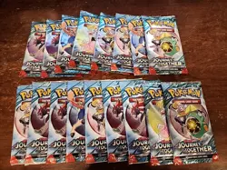 LOT (17) Pokemon TCG: JOURNEY TOGETHER SV09 Loose Booster Packs -New & Sealed - Image 1
