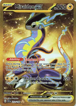 POKEMON Miraidon ex #253/198 Holofoil SV01: Scarlet & Violet Base Set NM - Image 1
