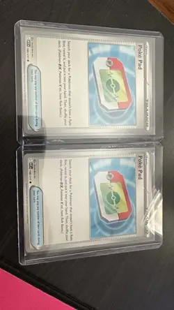2x Pokemon Trainer Item Poke Pad 198/217 Card - Image 1