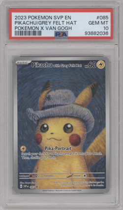 PSA 10 VAN GOGH PIKACHU WITH GREY FELT HAT SVP EN 085 PROMO POKEMON CARD - Image 1