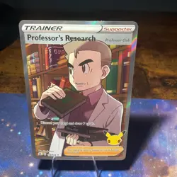 Pokemon Professor's Research 024/025 Celebrations Full Art Ultra Rare Holo - Image 1