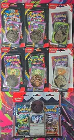 (Lot of 7) Pokemon Destined Rivals Mega Evolutions Phantasmal Flames Promos NEW - Image 1