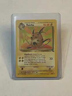 VTG Pokemon TCG Raichu 29/62 Fossil Set Non-Holo Rare Unlimited WOTC 1999 LP - Image 1