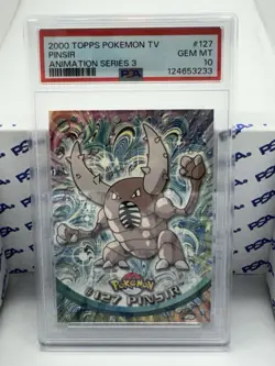 2000 Topps Pokemon TV Pinsir #127 PSA 10 GEM MINT - Image 1