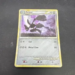 Pokemon TCG Scizor Holo Rare HG&SS Undaunted 7/90 - Image 1