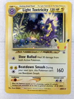 Light Toxtricity SWSH137 Black Star Promo Cosmos Holo Pokemon TCG Celebrations - Image 1
