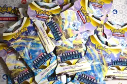 33x Pokemon Silver Tempest Sealed Sleeved Booster Packs - Image 1