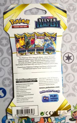 33x Pokemon Silver Tempest Sealed Sleeved Booster Packs - Image 3