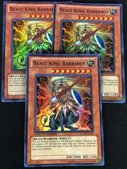 YUGIOH BEAST KING BARBAROS CT08-EN005 SUPER X3 (NM) - Image 1