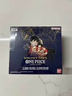 One Piece Booster Box OP01 Blue Bottom First Print Romance Dawn Sealed English - Image 2